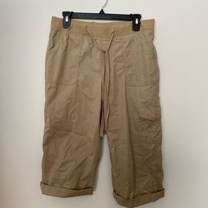 Khaki Cargo Capris